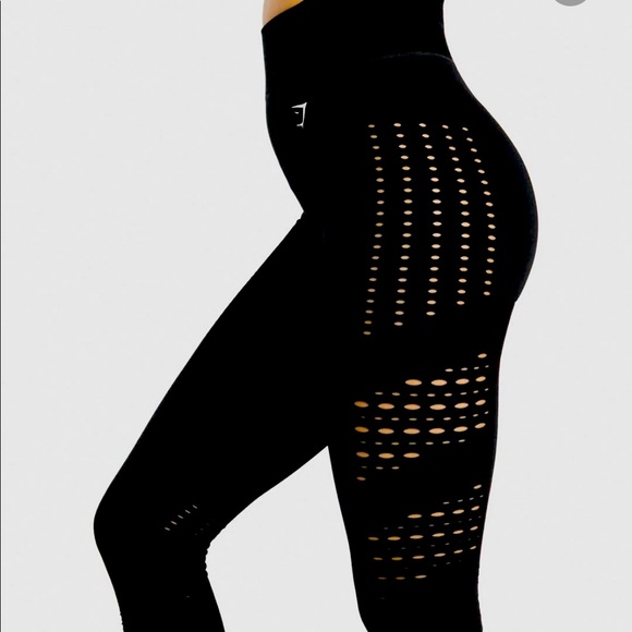 Gymshark Glow Seamless Tights Black S - Picture 3 of 3